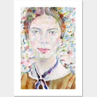 EMILY DICKINSON - watercolor portrait Posters and Art